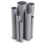 مواسير UPVC جدول 40 مقاس 2 إنش سمك 3.9 مم لون رمادي