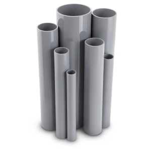 UPVC Pipes Schedule 40 Size 2 inch Thickness 3.9 mm Gray