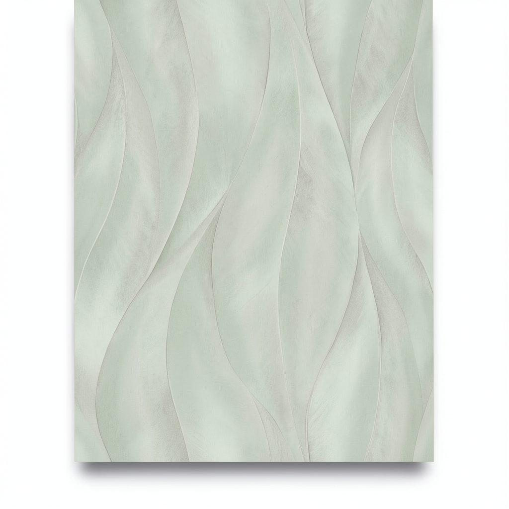 Wavy Wallpaper Pale Green, 10m x 0.53m, Model 10148-18