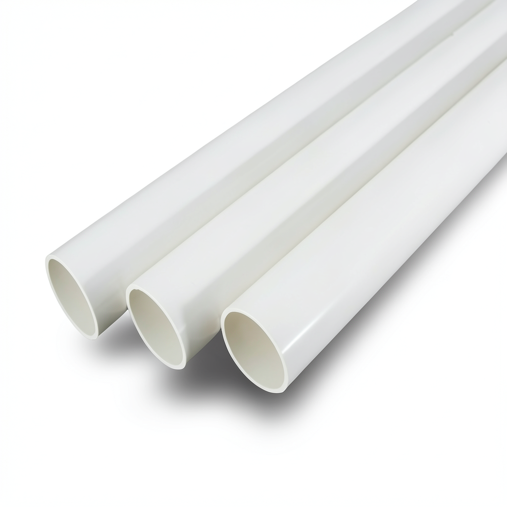 مواسير UPVC جدول 80 مقاس 3 إنش سمك 7.62 مم لون أبيض