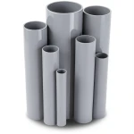 مواسير UPVC جدول 80 مقاس ½ إنش سمك 3.7 مم لون رمادي