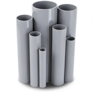 مواسير UPVC جدول 80 مقاس ½ إنش سمك 3.7 مم لون رمادي