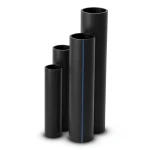 مواسير HDPE نسبة الأبعاد القياسية 41 قطر خارجي 630 مم سمك 15.4 مم أسود