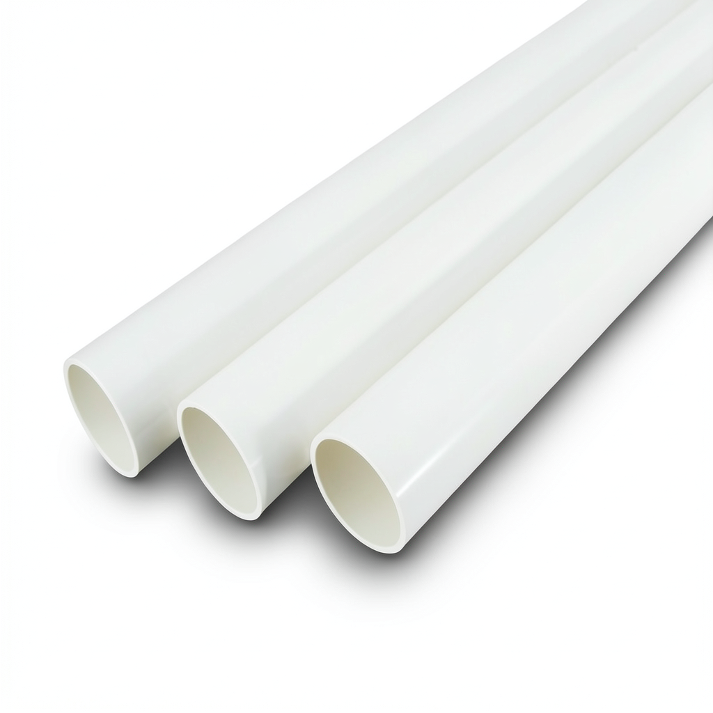 مواسير UPVC جدول 80 بار مقاس 4 إنش سمك 8.56 مم لون أبيض