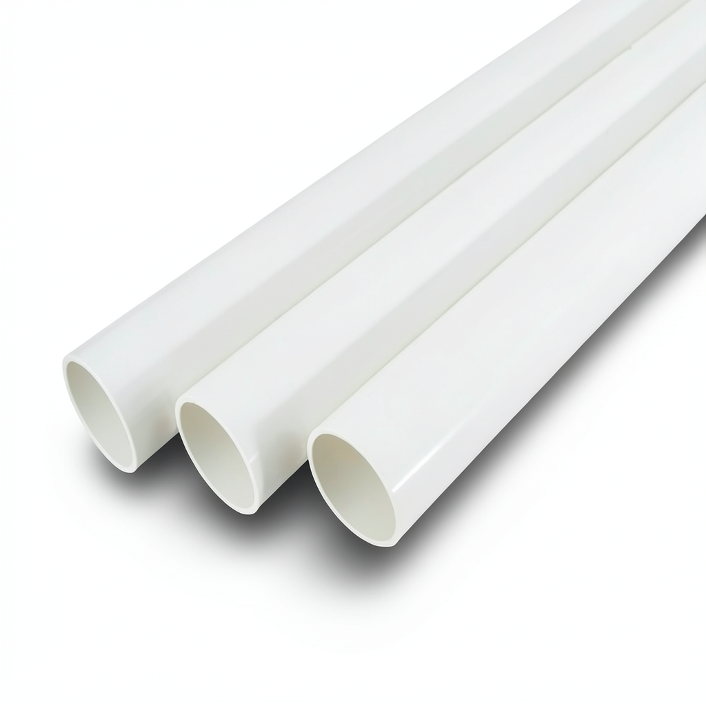 UPVC Pipes Schedule 80 Bar 6 Inch Thickness 10.97 mm White