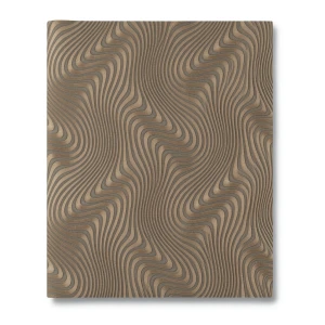 German Wavy Wallpaper 10m x 0.53m Brown, Model 10146-15