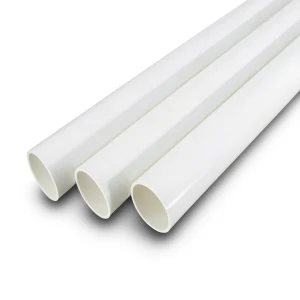 مواسير UPVC جدول 80 مقاس 10 إنش سمك 15.06 مم لون أبيض