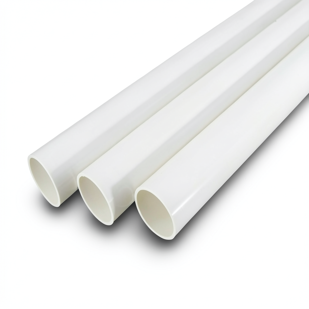 UPVC Pipes Schedule 80 Size 10 Inch Thickness 15.06 mm White
