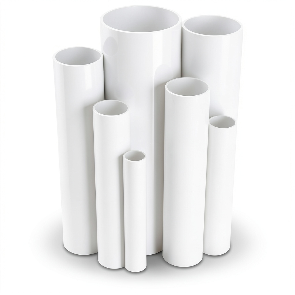 UPVC Pipes Nominal Pressure 4 Bar Outside Diameter 250 mm Thickness 4.9 mm White
