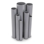 UPVC Pipes 4 Bar Pressure 250 mm Diameter 4.9 mm Thickness Gray