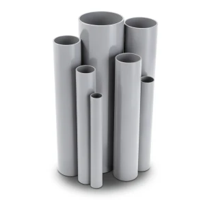 مواسير UPVC جدول 40 مقاس ¼ 1 إنش سمك 3.6 مم لون رمادي