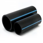 أنابيب HDPE الوطني لشبكات المياه  ضغط 12.5 بار قطر خارجي 200 مم سمك 9.6 مم لون اسود