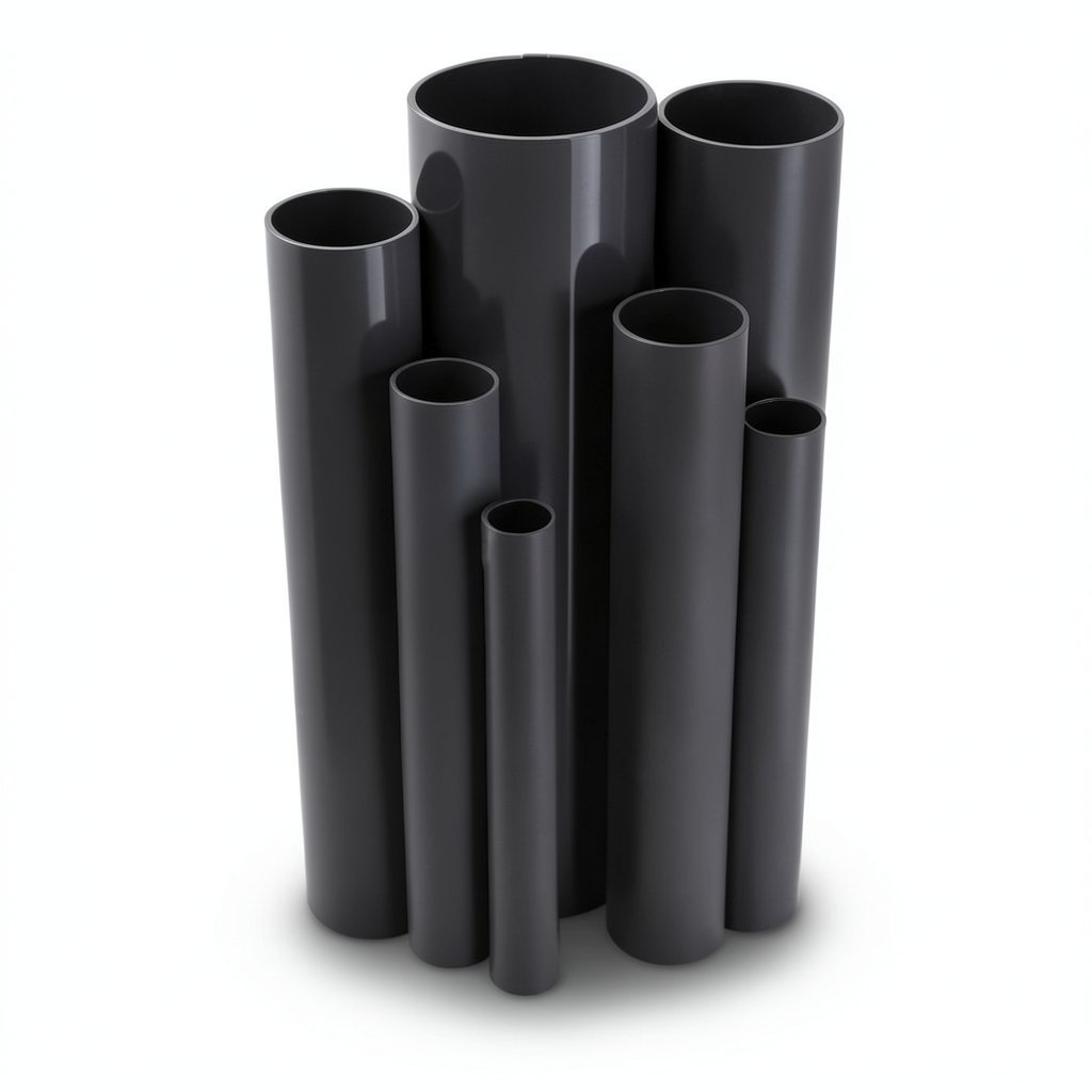 مواسير UPVC جدول 40 مقاس ¼ 1 إنش سمك 3.6 مم لون أسود