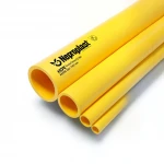 مواسير HDPE نيبروبلاست PE 100 ضغط 20 بار قطر خارجي 560 مم سمك 62.5 مم لون أصفر 