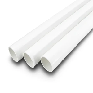 مواسير UPVC جدول 40 مقاس 8 إنش سمك 8.18 مم لون أبيض