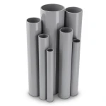 UPVC Pipes Schedule 40 Size 1 ½ inch Thickness 3.7 mm Gray