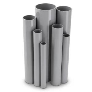 مواسير UPVC جدول 40 مقاس ½ 1 إنش سمك 3.7 مم لون رمادي