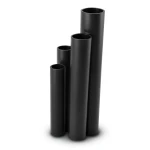 مواسير HDPE SDR 51 قطر خارجي 200 مم سمك 3.9 مم لون أسود