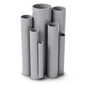 مواسير UPVC ضغط 2.5 بار قطر خارجي 250 مم سمك 2.0 مم لون رمادي