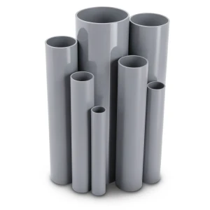 مواسير UPVC جدول 40 مقاس 2 إنش سمك 3.9 مم لون رمادي