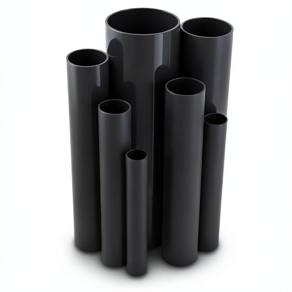 UPVC Pipes Schedule 40 Size 2 inch Thickness 3.9 mm Black