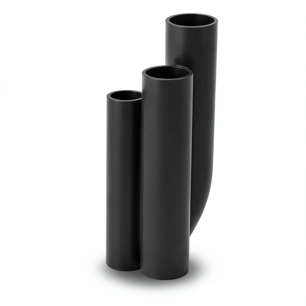 مواسير HDPE SDR 51 قطر خارجي 250 مم سمك 4.9 مم لون أسود