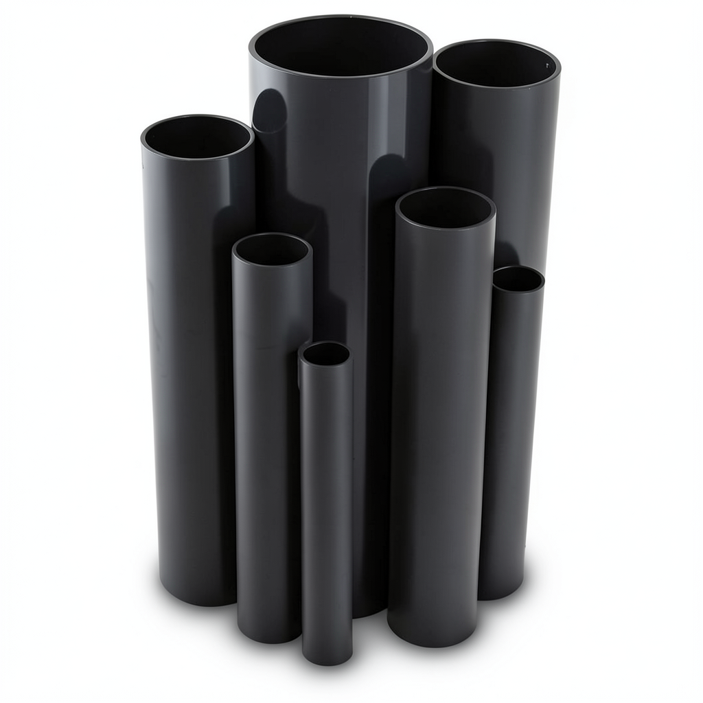 UPVC Pipes Nominal Pressure 6 Bar Outside Diameter 280 mm Thickness 8.2 mm Black