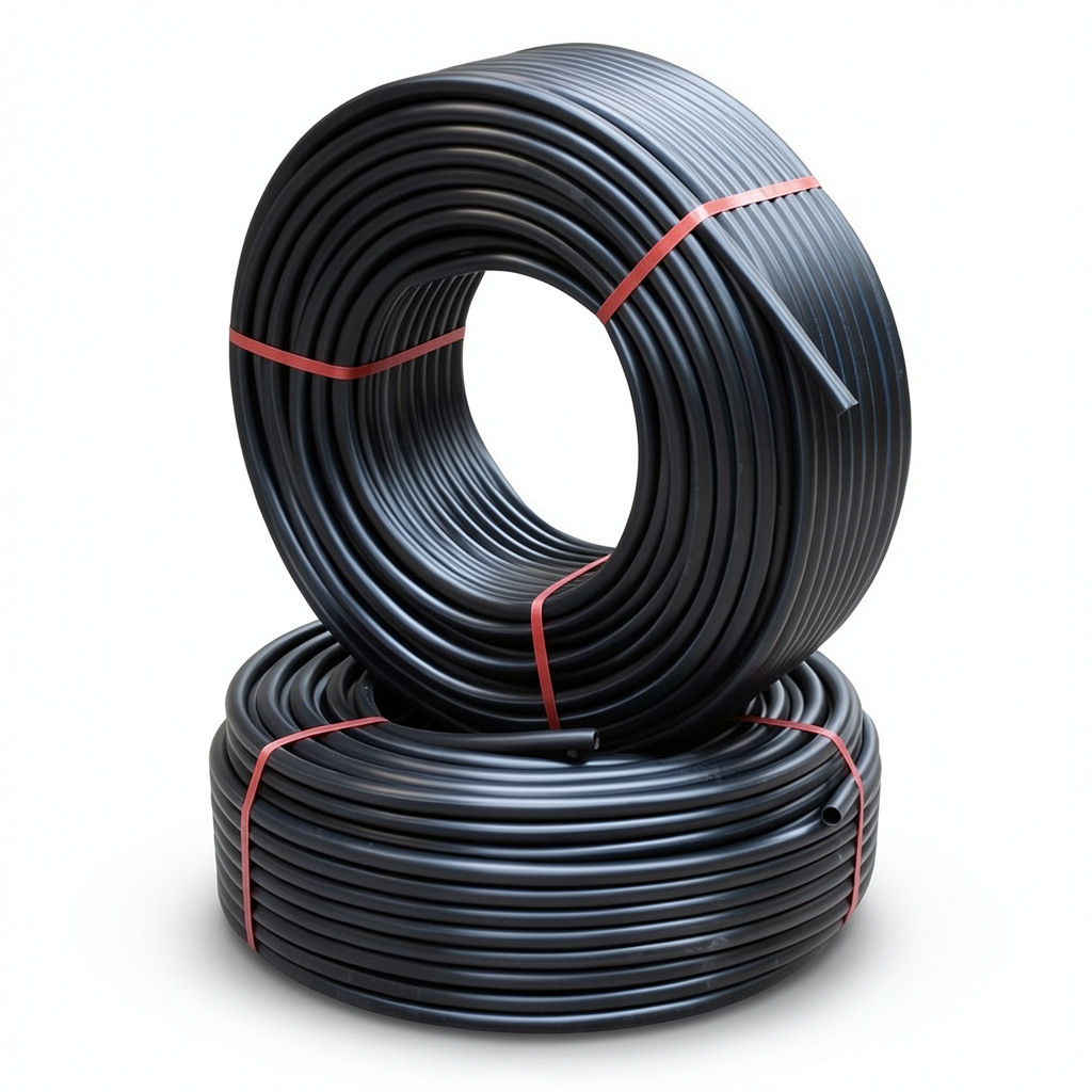 أنابيب HDPE PE 100 ضغط 20 بار قطر خارجي 125 مم سمك 14 مم لون أسود | نيبروبلاست