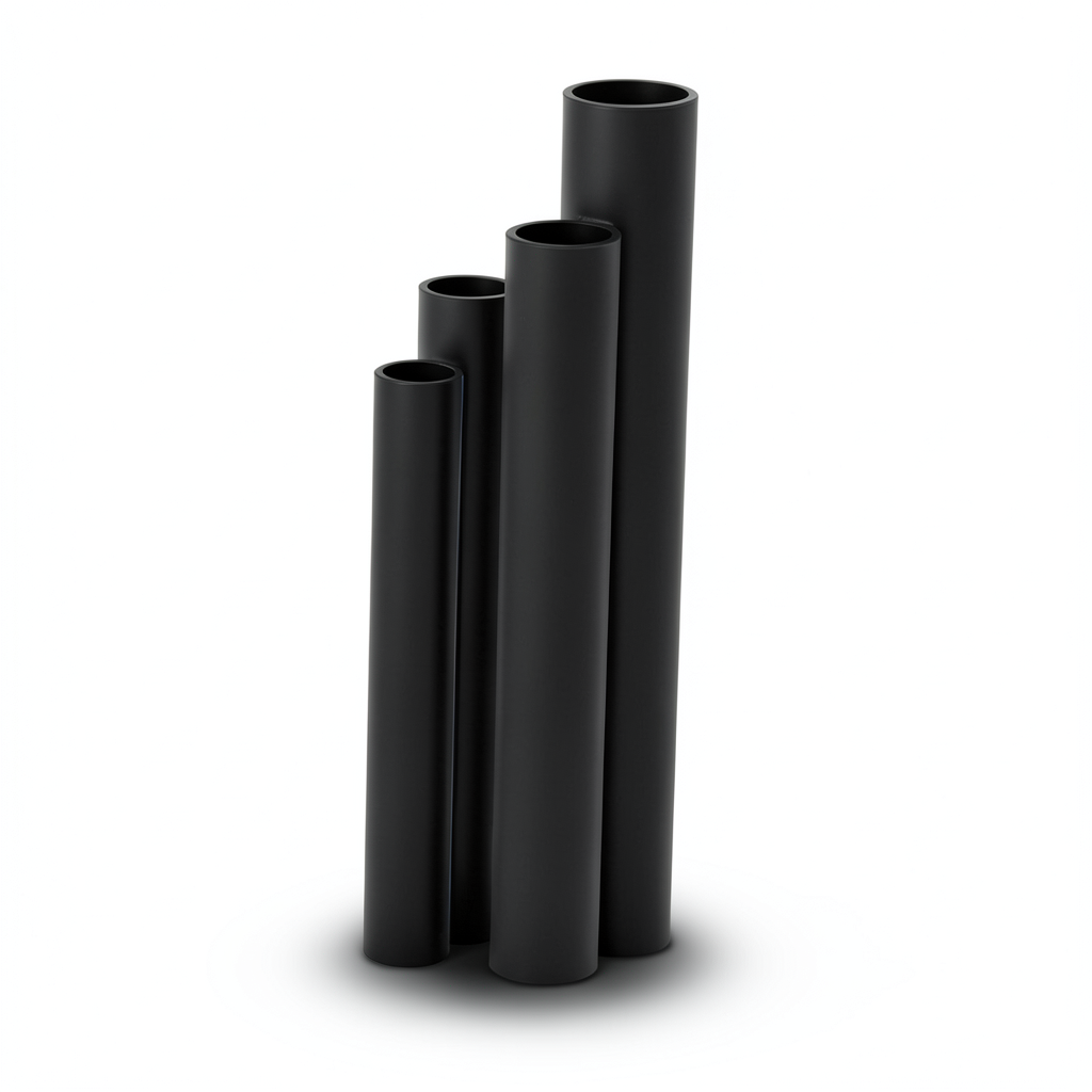 HDPE Pipes SDR 41 Outside Diameter 630 mm Thickness 15.4 mm Black
