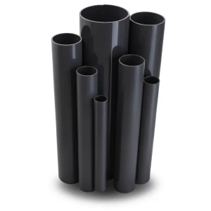 مواسير UPVC جدول 80 مقاس ½ إنش سمك 3.7 مم لون أسود