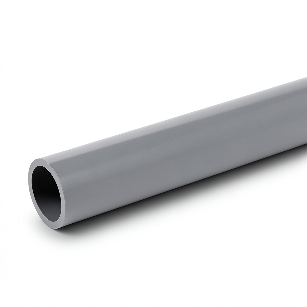 UPVC Pipes Schedule 40 Size 8 Inch Thickness 8.18 mm Gray