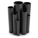 UPVC Pipes 2.5 Bar Pressure 250 mm Diameter 2.0 mm Thickness Black