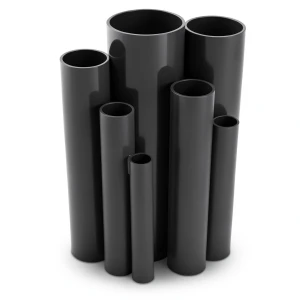 مواسير UPVC ضغط 2.5 بار قطر خارجي 250 مم سمك 2.0 مم لون اسود