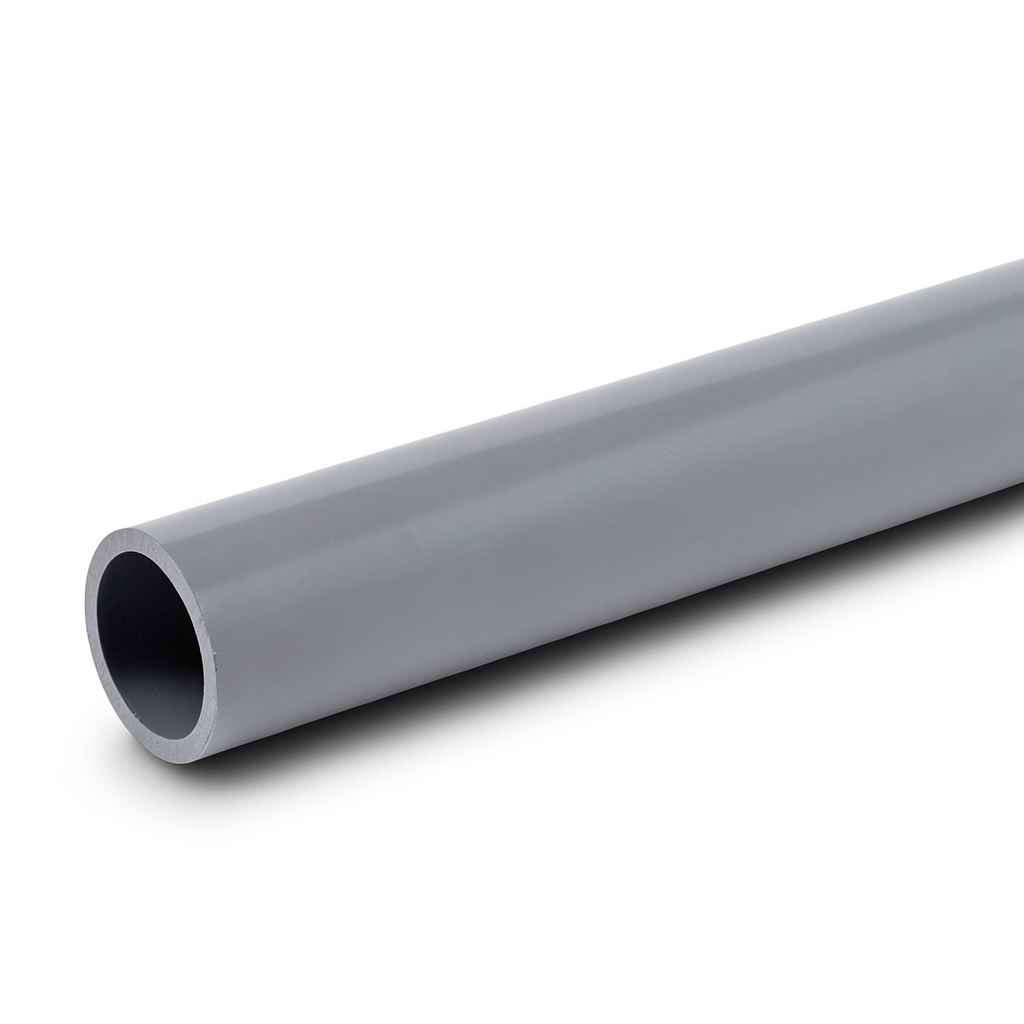UPVC Pipes Schedule 40 Size 10 Inch Thickness 9.27 mm Gray