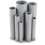 UPVC Pipes Nominal Pressure 10 Bar Outside Diameter 280 mm Thickness 13.40 mm Gray