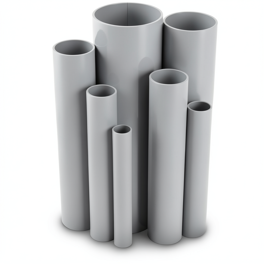 UPVC Pipes Nominal Pressure 10 Bar Outside Diameter 280 mm Thickness 13.40 mm Gray
