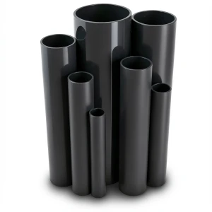 مواسير UPVC ضغط اسمي 10 بار قطر خارجي 280 مم سمك 13.40 مم لون اسود