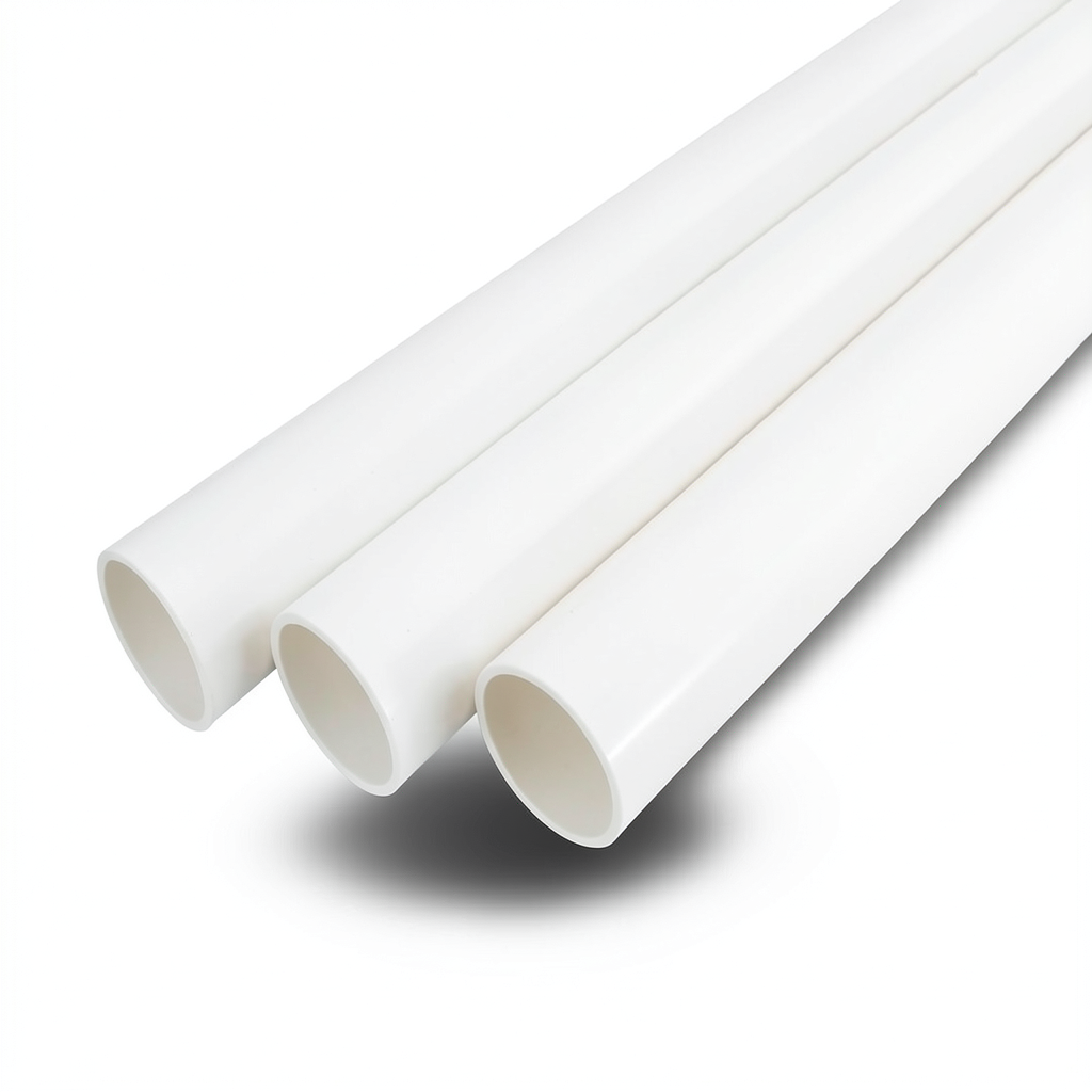 مواسير UPVC جدول 80 مقاس 3 إنش سمك 7.62 مم لون أبيض