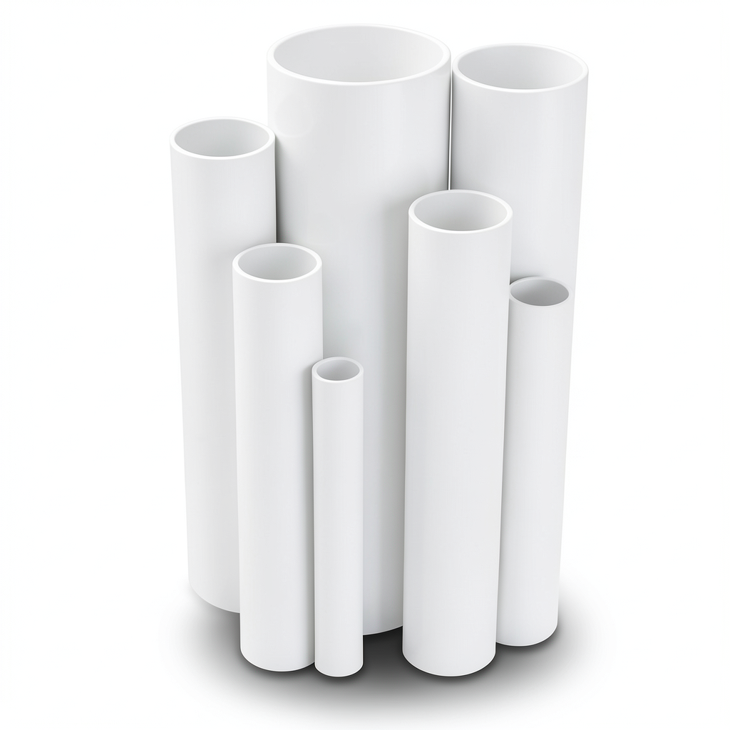 UPVC Pipes Nominal Pressure 4 Bar Outside Diameter 250 mm Thickness 4.9 mm White