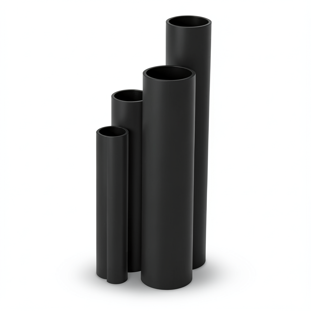 HDPE Pipes SDR 51 Outside Diameter 355 mm Thickness 7 mm Black