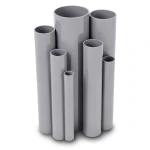 UPVC Pipes 4 Bar Pressure 250 mm Diameter 4.9 mm Thickness Gray