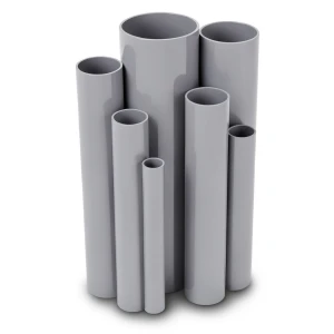 UPVC Pipes 4 Bar Pressure 250 mm Diameter 4.9 mm Thickness Gray