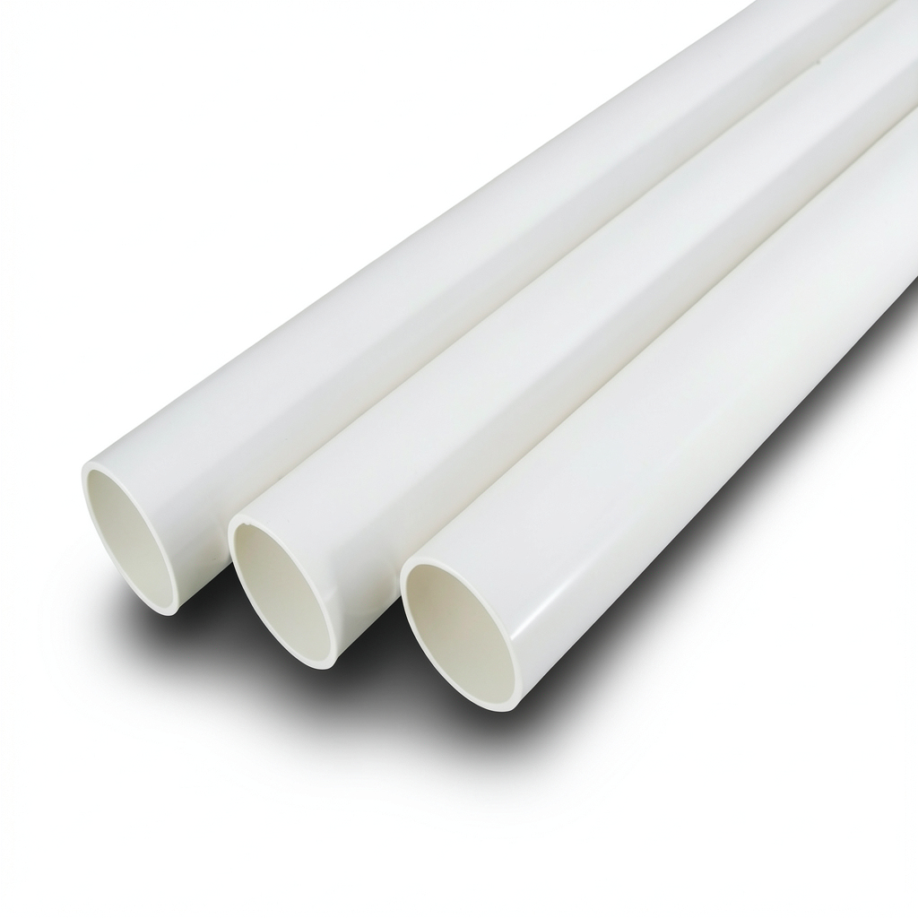 مواسير UPVC جدول 80 بار مقاس 4 إنش سمك 8.56 مم لون أبيض