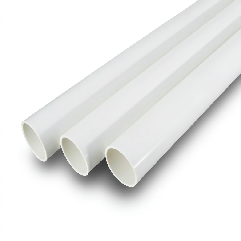 مواسير UPVC جدول 80 بار مقاس 6 إنش سمك 10.97 مم لون أبيض