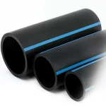 مواسير HDPE الوطني لشبكات المياه  ضغط 16 بار قطر خارجي 125 مم سمك 7.4 مم لون اسود