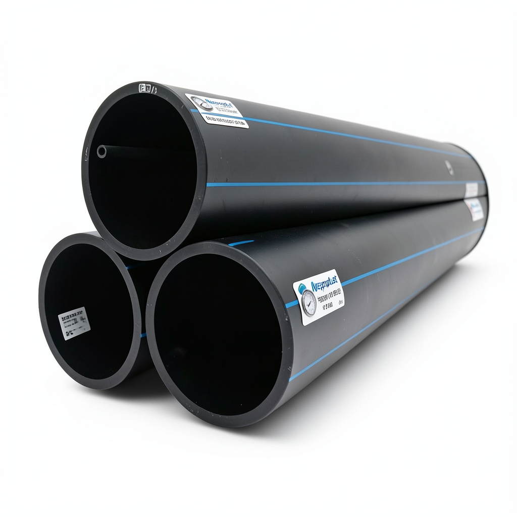 Neproplast HDPE Pipes PE 100 Pressure 20 Bar Outside Diameter 180 mm Thickness 20.1 mm Black | NEPROPLAST