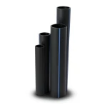 مواسير HDPE SDR 51 قطر خارجي 500 مم سمك 9.8 مم أسود
