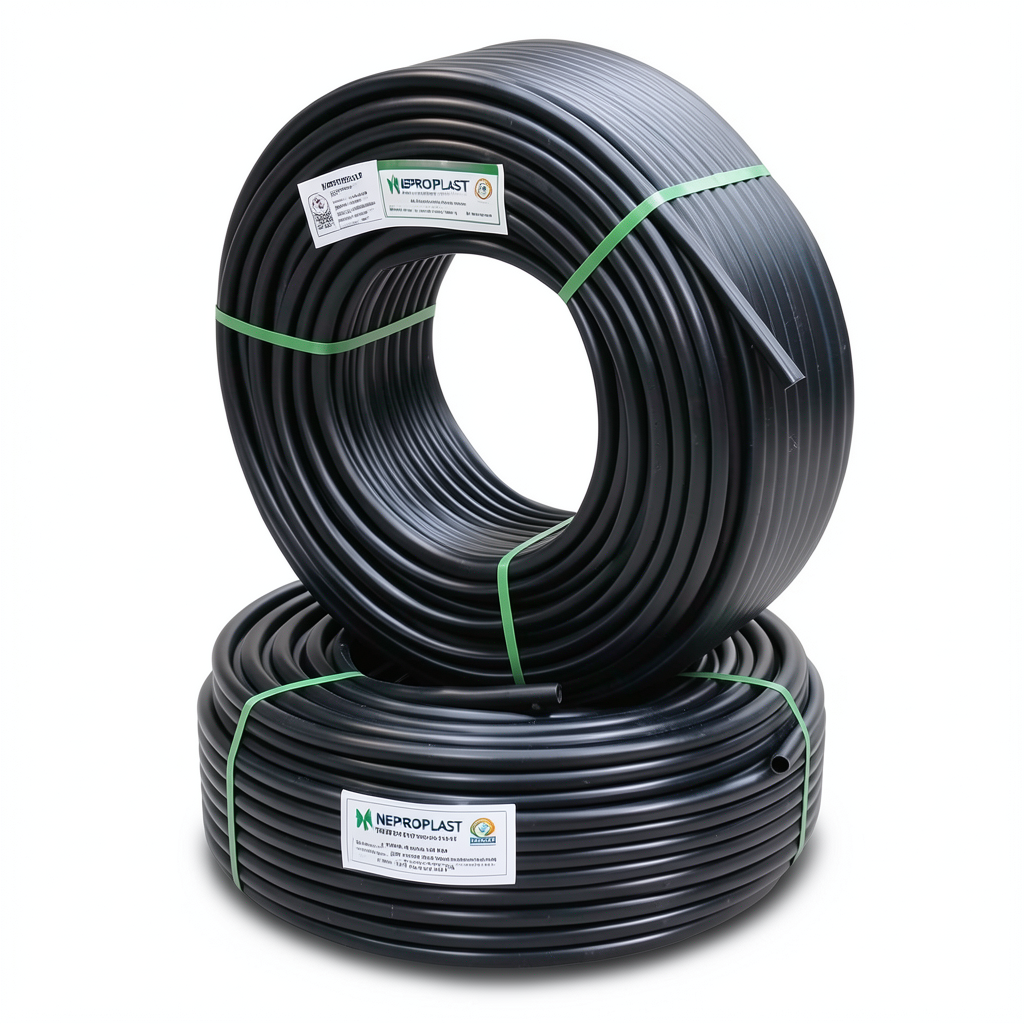 أنابيب HDPE PE 100 ضغط 20 بار قطر 20 مم سمك 2.3 مم لون أسود | نيبروبلاست