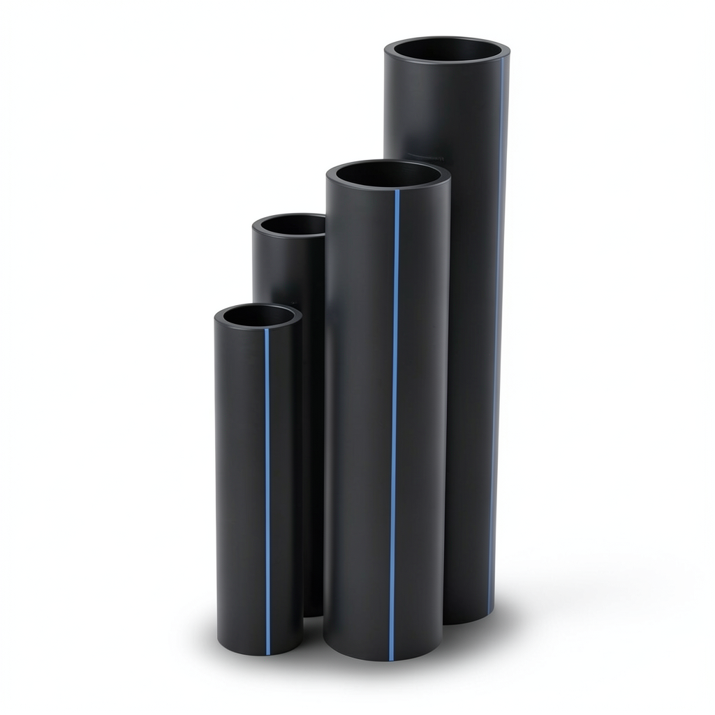 مواسير HDPE SDR 51 قطر خارجي 900 مم سمك 17.6 مم لون أسود