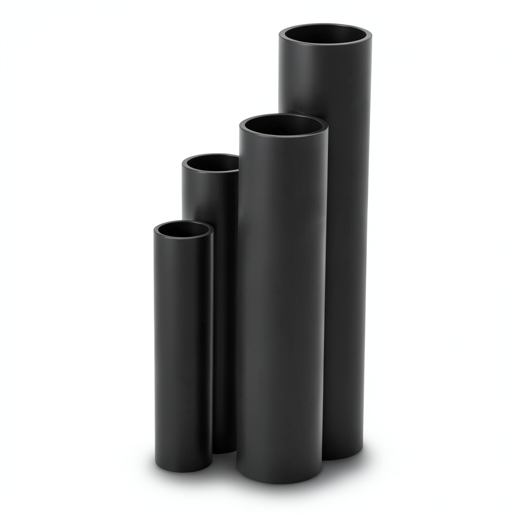 مواسير HDPE SDR 41 قطر خارجي 560 مم سمك 13.7 مم لون أسود